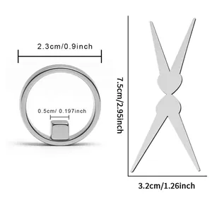 Detailed dimension chart for multi-functional nail art cat eye magnet wand tool set