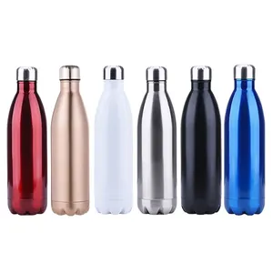 Bouteille d'Eau Isotherme en Acier Inoxydable Forme de Cola Thermos de Sport Portable Tasse de Voiture Étanche