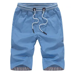 Summer Men Casual Thin Shorts Solid Color Straight Leg Slim Beach Pants With Drawstring Waist Fashion Trousers For Outdoor
