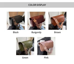 Différentes options de couleurs pour sacs bandoulière tendance à larges sangles