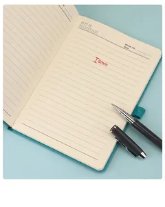 Close-up of the 8mm line spacing on the inner pages of a minimalist A5 notebook.
