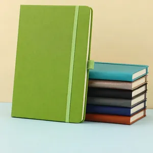 Taccuino Minimalista Da Ufficio In Pelle PU Con Cinturino Elastico E Passante Per Penna Diario Spesso Agenda Cancelleria Per Scuola