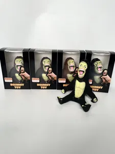 Multiple gorilla squishy stress relief toys shown with their original retail packaging boxes