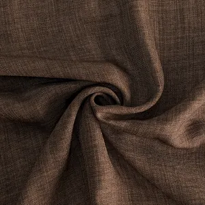 Macro texture view of premium coffee brown fabric for casual summer women cardigan sets.