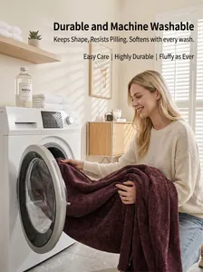 Detailed view of machine-washable burgundy chenille sofa throw cover in home setting