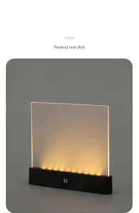 Detail of portable flat reading lamp with LED display and warm eye-protection light