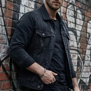 Detailed view of men's skull braided leather bracelet worn in a street fashion style