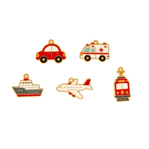 Kleurrijke cartoon transport legering bedels set voor DIY sieraden maken en knutselen
