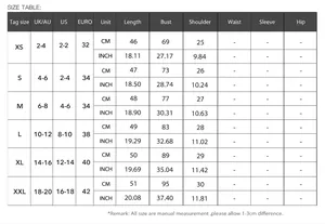 Comprehensive size chart for Y2K button tank top with CM and inch measurements guide