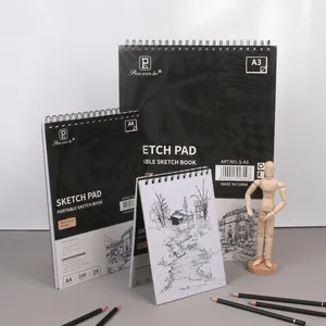 Professional sketchbook set in A3, A4, A5 sizes for acrylic and watercolor painting