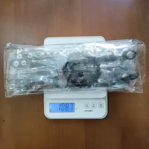 108.7g total weight of 6 punk-style spiked leather bracelets in a DIY set