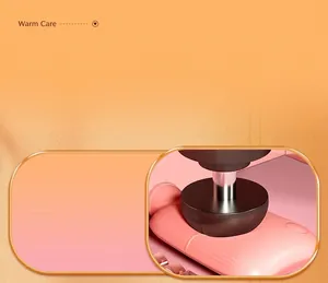 Close-up of pink hot water bottle showing explosion-proof 500kg pressure test detail