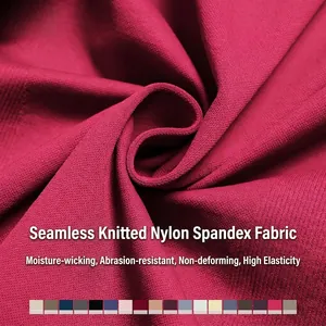 Detaillierte Textur aus nahtlosem Nylon-Spandex-Strickgewebe für Yoga-Sport-BHs