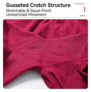 Detail shot of seamless yoga shorts featuring a triangular gusset and high-stretch fabric.
