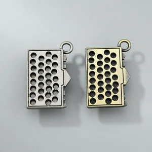 Retro alloy camera pendants for DIY jewelry making in silver and bronze finishes.