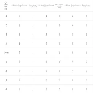 Comprehensive detailed size chart for women's V-neck slip dress in sizes 2XS to 4XL
