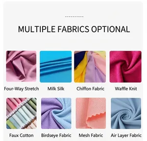 Detailed view of various breathable fabric options for women's sleeveless summer shirts