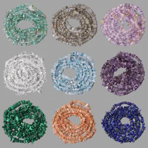 Perle di pietra naturale frantumata in vari colori per la creazione di gioielli e artigianato DIY