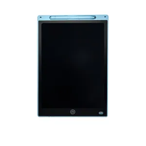 Blue 12-inch LCD writing tablet for children with stylus and erase button