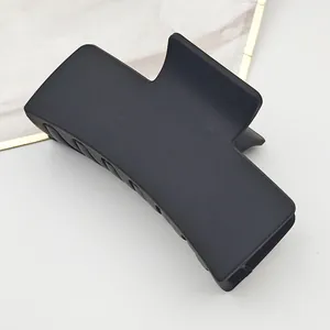 Minimalist large matte black shark hair claw clip accessory for thick hair styling