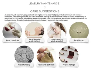 Comprehensive jewelry care guide with maintenance tips and detailed instructions graphic