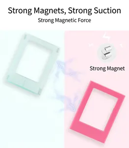 Detailed view of the strong built-in magnets for 3-inch Instax DIY photo frames