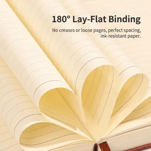 A5 Business-Notizbuch mit 180-Grad-Flachbindung und hochwertigem linierten Papier