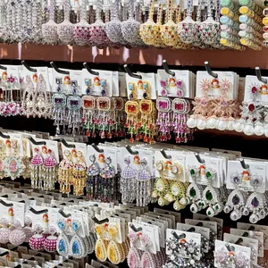 Orecchini a Bottone a Fiore in Rame Vintage Con Perno in Argento Strass Eleganti Orecchini a Farfalla Gioielli per Donna