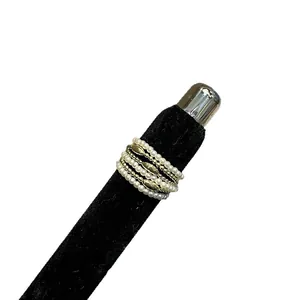 Eleganter 18 Karat vergoldeter mehrlagiger Perlenring für Damen mit verstellbarem Design