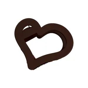 Vintage kaffeebraune herzförmige Haarklammer für Damen eleganter Shark Clip Haarschmuck