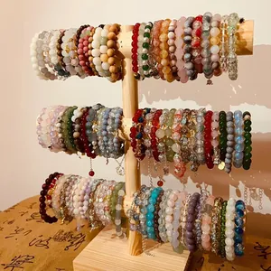 Antique Glaze Bead Bracelet New Chinese Style Gourd Flower Butterfly Pendant Handmade Beaded Bracelet Fashion Jewelry For Women