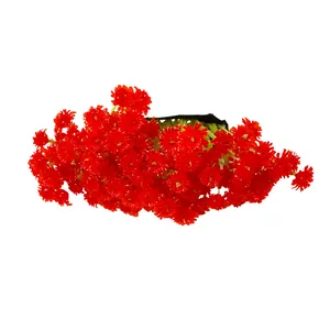 Elegante fermaglio per capelli con fiori di acrilico rosso per acconciature alla moda ora