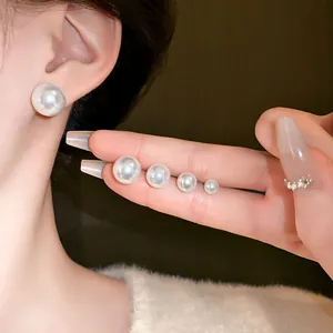 Comparación detallada de tamaños para pendientes de perlas de estilo francés
