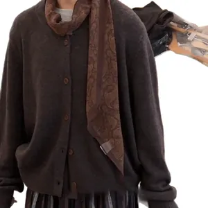 Vintage-Halskette aus Stoff mit Paisley-Muster im Boho-Stil für elegante Damen-Outfits
