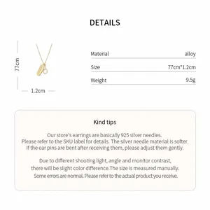 Specifiche dettagliate per collana con ciondolo pettine e specchio