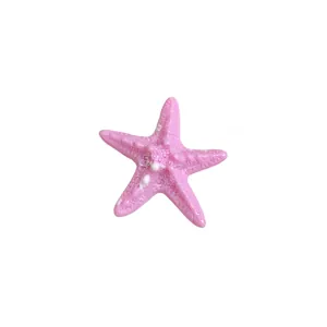 Realistische rosa Acryl-Seestern-Haarklammer für Sommerurlaub am Strand und süßes Styling