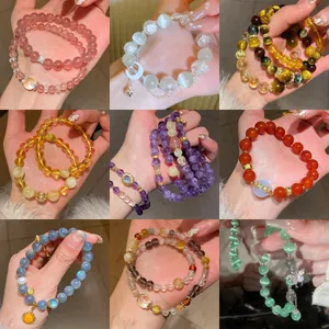 New Chinese Style Red Agate Moonstone Beaded Bracelet High-End Niche Hand Jewelry With Alloy Butterfly Charm For Women Gift