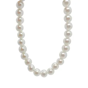 Elegante collana di perle vintage francese per donna, classica catena minimalista chic