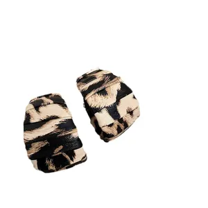 Pendientes vintage con estampado de leopardo geométricos estilo Maillard chic