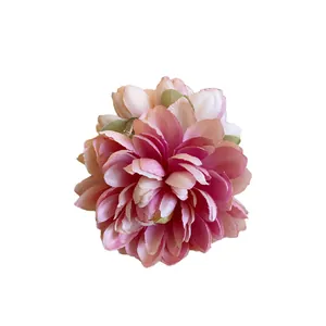Elegante molletta per capelli a fiore in tessuto rosa sfumato per accessori moda capelli donna