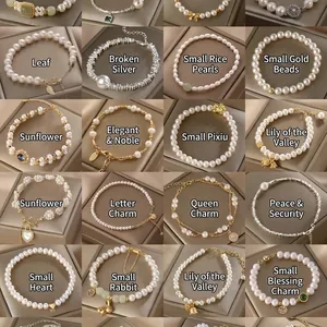 French vintage pearl bracelets in various elegant and minimalist styles for women