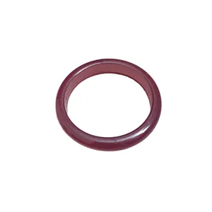 Elegant dark purple resin bangle in minimalist New Chinese style for women