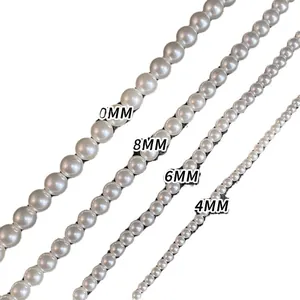 Comparaison taille collier perles montrant 4mm 6mm 8mm et 10mm