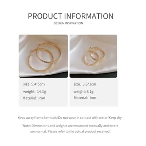 Detailed size and weight specifications for these elegant gold textured hoop earrings