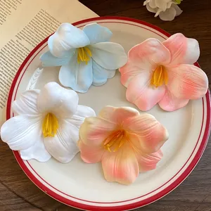Fermaglio per Capelli a Forma di Fiore in Schiuma Stile Coreano Delicato Semplice a Becco d'Anatra Accessorio Dolce per Mare e Vacanze da Donna