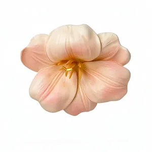 Elegante molletta per capelli con fiore in schiuma rosa per lo stile da spiaggia