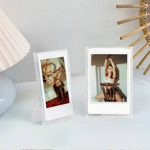 Vertikaler 3-Zoll-Bilderrahmen aus Acryl für Instax Mini Fotos, kreative Tischdekoration