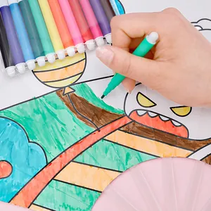 Set of mini washable watercolor pens for children's DIY art coloring