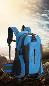 Blauer 40L wasserdichter Wanderrucksack für Outdoor-Abenteuer, Reisen und Bergsport