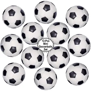 12-pack mini foam soccer balls set for stress relief and sports fun